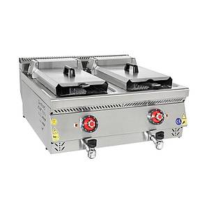 Himaksan �iftli Elektrikli Frit�z, 12 + 12 Litre HMK-SFE 873