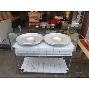 Tantuni Tezgah� �ift Tepsili 130 Cm Tepsiler Dahil