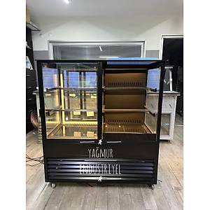 PASTA DOLABI S�YAH BOYALI G�VDE 120 CM