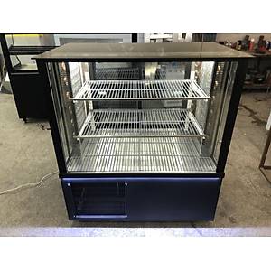 Kebap Dolab� �n Lacivert Ah�ap Dekorlu