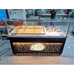 Yemeklik ve Benmari Tezgah� 6+4 Sulu Sistem T�pl�