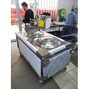 Lokma Tezgah� �ift Kazanl� Otomatik Lokma Makinesi Full Tak�m