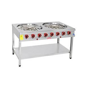 Himaksan Taban Rafl� Motorlu 2 Li B�rek Oca�� Gazl� HMK-MBROG 2 CE