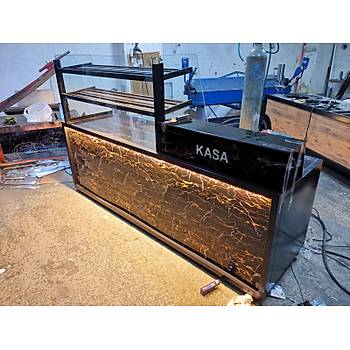 Baklava Tatl Teir Tezgah Kasa Bankolu 220 cm