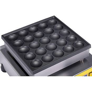 Yuvarlak iftli Bubble Pankek Makinesi Elektrikli