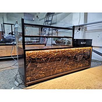 Baklava Tatl Teir Tezgah Kasa Bankolu 220 cm
