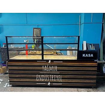 Kasa Bankolu Brek Tehir Tezgah 200 Cm