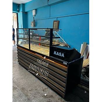 Kasa Bankolu Brek Tehir Tezgah 200 Cm