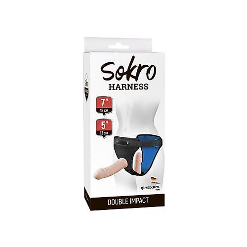 Erotist Strapon Set Belden Bağlamalı Çift Taraflı Yapay Penis Sitabella Strapon Set Belden Bağlamalı Çift Taraflı, M-XXL