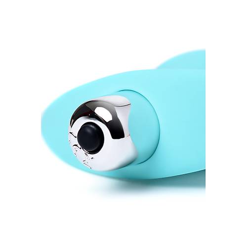 Erotist Kavisli Detaylara Sahip Ek Stimülasyon Sağlayan 12 cm Mavi Renk Titreşimli Anal Plug Vibratör: Bland