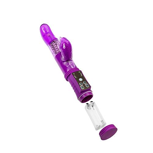 Erotist Klitoral Uyarc Vibratr 22,5 cm - 8 Titreim Modu ve Dner Namlu ile Unutulmaz Zevk