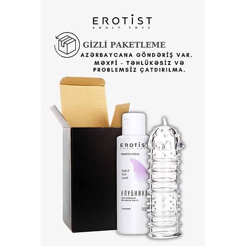 ilek Aromal Kayganlatrc Jel ve effaf Penis Klf Seti - Zevkin Doruklarna Ulan!