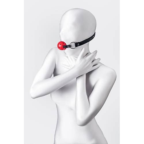 Anonymo #0303 64 cm BDSM Az Topu  Krmz Renkli ABS Plastik Malzemeli Ayarlanabilir Fantezi Aksesuar