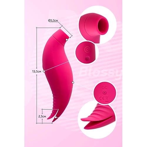 JOS Blossy 13,5 cm Klitoral Vibratr  Pembe Renkli Kadnlara zel Titreimli Cinsel rn