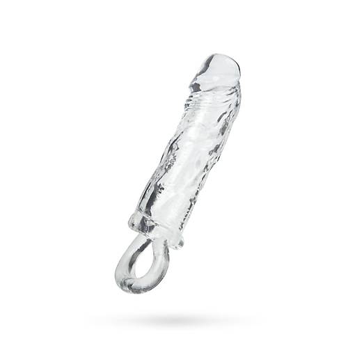 Erotist XLover Boyut Artrc, Kalnlatrc ve Sperm Stop zellikli Transparan Penis Halkas - 14 cm