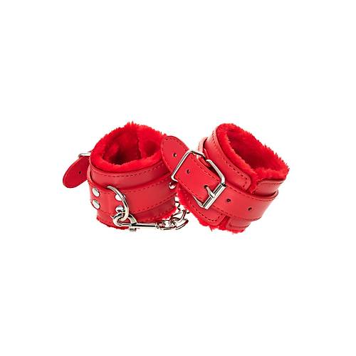 Erotist Anonymo BDSM Kelepe-  PU Deri Krmz Renkli 27 cm ? Fantezi Aksesuar