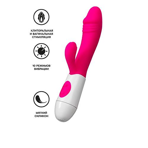 Erotist Klitoral Uyarc Vibratr 19,5 cm - Gereki Silikon Yap ve 10 Titreim Modu