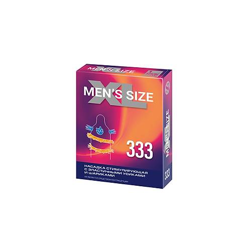 Erotist MENS SIZE 333 D Uyarml ve Trtkl Prezervatif - 1 Adet Extra Uyarml Condom