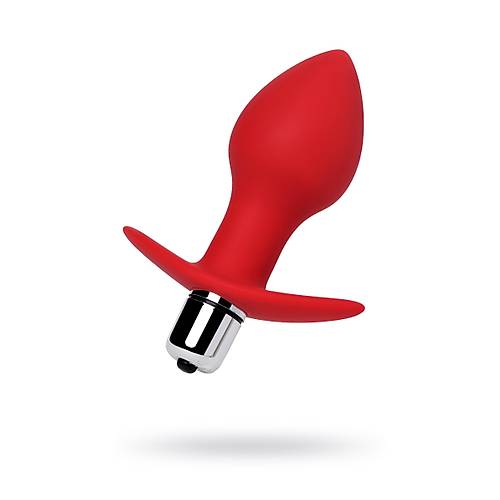 Erotist Sivri Ulu Titreim zellikli Ekstra Penetrasyon Salayan 9,7 cm Krmz Anal Plug