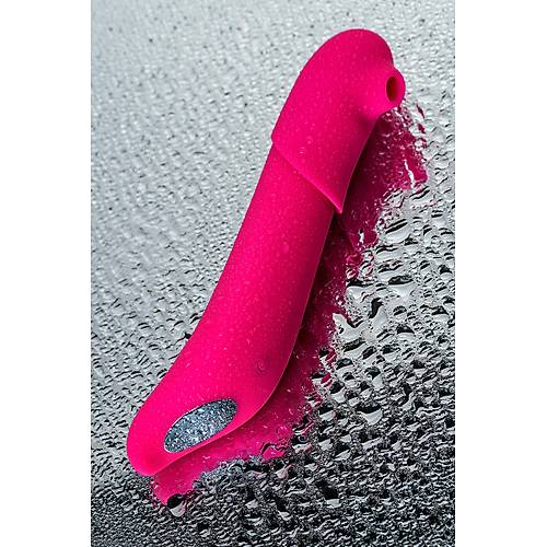 JOS Oscar 2si 1 Arada 20,5 cm Vakum Dalgal Vibratr  Pembe ift Fonksiyonlu Uyarc