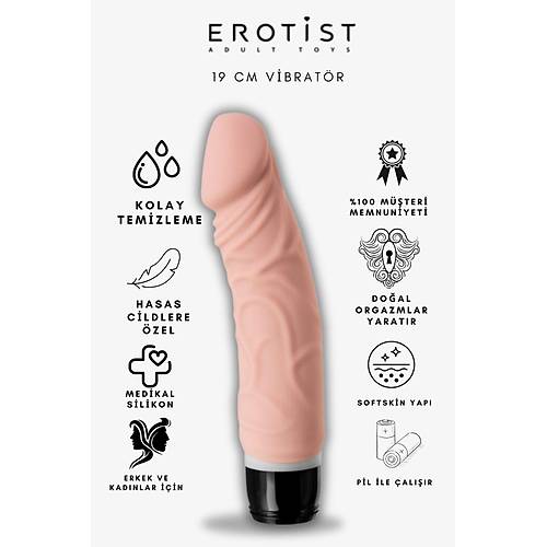 Orman Meyvesi Aromal Kayganlatrc Jel ve 19 cm Vibratr Seti - 7 Titreim Modu