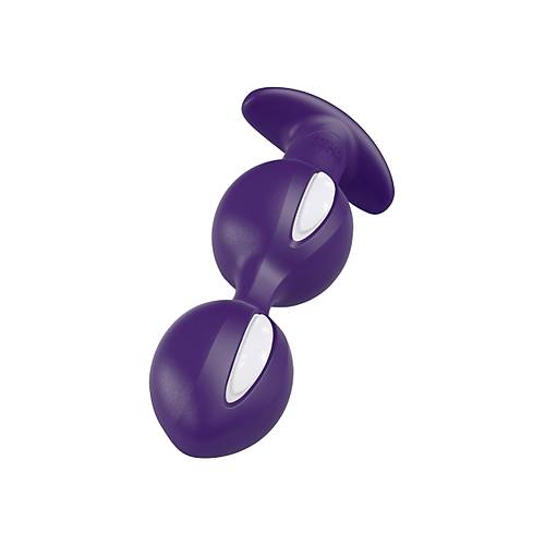 Fun Factory B Balls 13 cm Anal Uyumlu Toplu Plug  Mor Renkli Sessiz ve Dinamik Hareketli Model