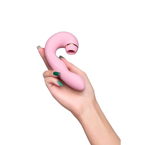 Erotist JOS JUNA 15 cm Pembe Klitoris Uyarcl Vibratr - Titreimli Strapon ve Cinsel Oyuncak