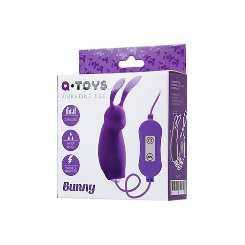 Erotist Bunny Kumandal Vibratr - Mor Renkli Klitoral ve Vajinal Uyarc