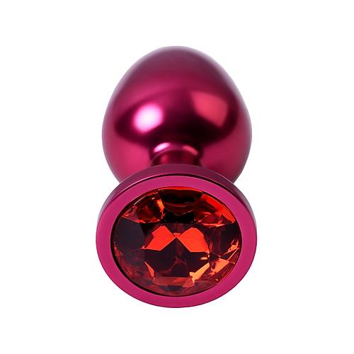 Erotist Krmz Renkli Orta Boy Anal Plug - 8 cm, 85 gram