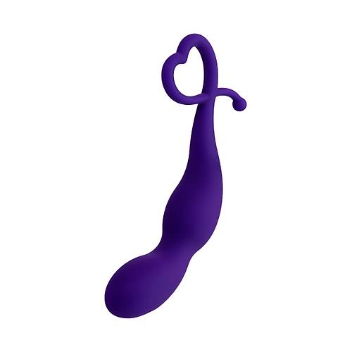 Erotist Mor Renk Boumlu Silikon Anal Plug, 16 cm ? Esnek, Kavisli Tasarm ve Ekstra Stimlasyon Salayan ift Penetrasyon in deal