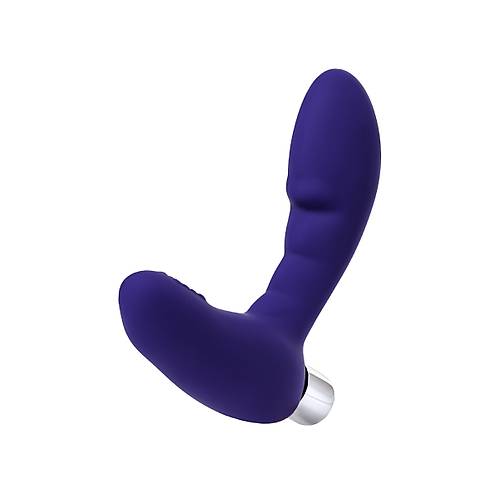 Erotist Erkeklere zel Tasarlanm Anatomik Yapya Sahip Titreimli Mor Renk 12 cm Anal Plug: Bruman