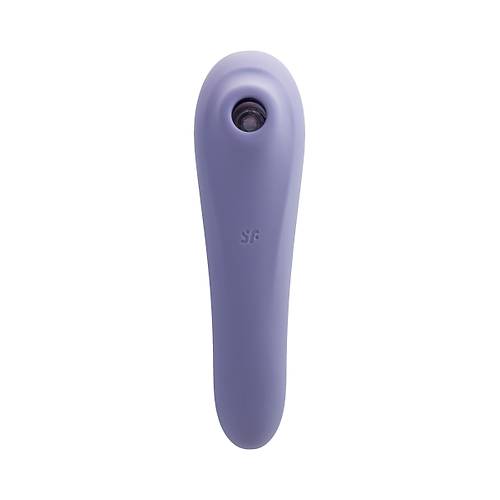 Satisfyer Dual Pleasure 17.9 cm Mor Silikon Vakum Dalgas Klitoral Vibratr
