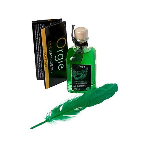 Erotist ORGIE Lips Tatl Yenilebilir Masaj Ya - Elma, 100 ml