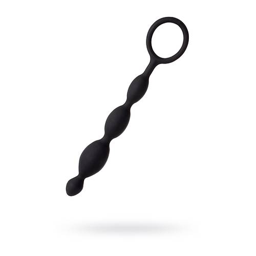 Erotist Boumlu Anal Zincir - Siyah Renkli 19,5 cm