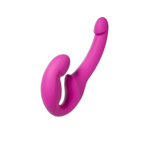 Fun Factory Share 23 cm Strapon  Mor Renkli Silikon Tasarml Kadn Kadna Kullanma Uygun Cinsel rn