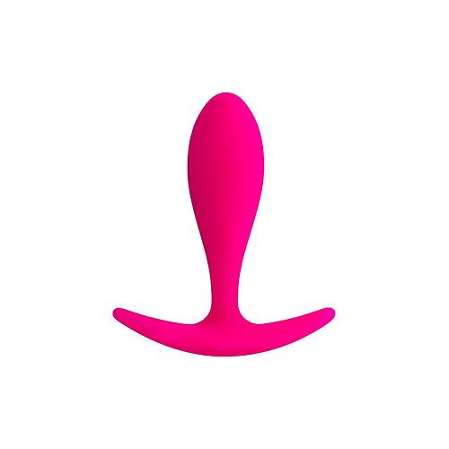 Erotist Genileyen Aya Sahip Kolay Kavranabilen 7,2 cm Pembe Silikon Anal Plug