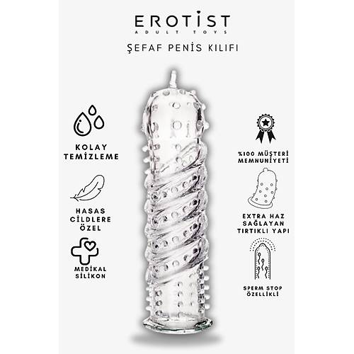 ilek Aromal Kayganlatrc Jel ve effaf Trtkl Penis Klf Seti - Boyn ile Unutulmaz Anlar!