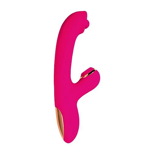 Erotist JOS Rolli Pembe 22cm Vakumlu Zevk Toplu Vibratr - Parlak Orgazmlar in nanlmaz Tasarm