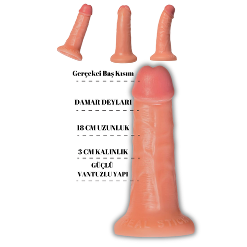 Kola Aromal� Kayganla�t�r�c� Jel ve Caliber 18 cm Yapay Penis Seti - Strapon Uyumlu, 3 cm �ap