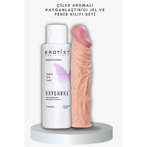 ilek Aromal Kayganlatrc Jel ve Damar Detayl Penis Klf - Gereki Tasarm, Maksimum Zevk!