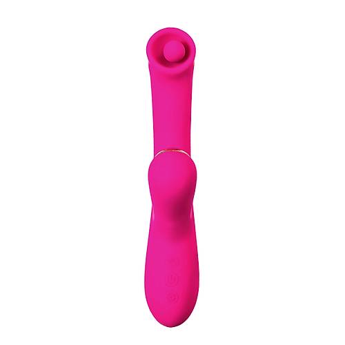 Erotist JOS Rolli Pembe 22cm Vakumlu Zevk Toplu Vibratr - Parlak Orgazmlar in nanlmaz Tasarm