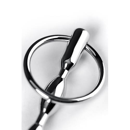 Erotist Metal Taban Halkal retral Plug - 10 cm Uzunluk, 30 mm Kalnlkta