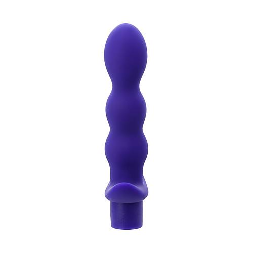 Erotist Kavisli ve Boumlu Ekstra Uyarlma Salayan Suya Dayankl 15 cm Mavi Renk Anal Plug Vibratr: Adore
