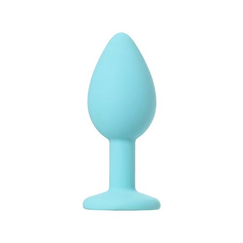 Erotist Beyaz Kristalli k Tasarma Sahip 7 cm Silikon Anal Plug: Brilliant