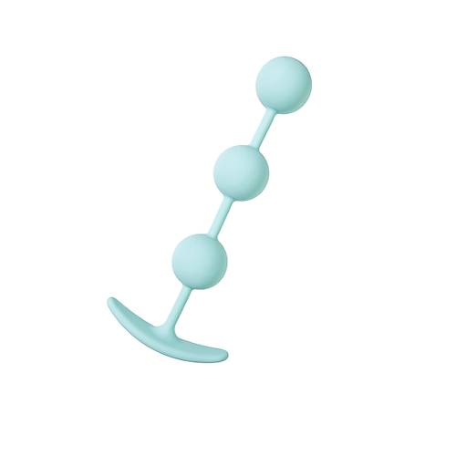 Erotist 3 Top zellikli Silikon 15 cm Anal Plug ve Zincir ? ift Penetrasyon iin Youn Uyarm Salayan Triplex Toplu Tasarm