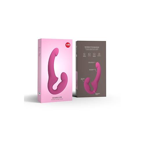 Fun Factory Share 23 cm Strapon  Mor Renkli Silikon Tasarml Kadn Kadna Kullanma Uygun Cinsel rn