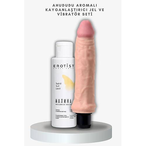 Orman Meyvesi Aromal Kayganlatrc Jel ve Realistik Vibratr Seti