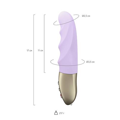 Fun Factory STRONC PETTE 17 cm Mor Silikon Mini Titreimli Vibratr