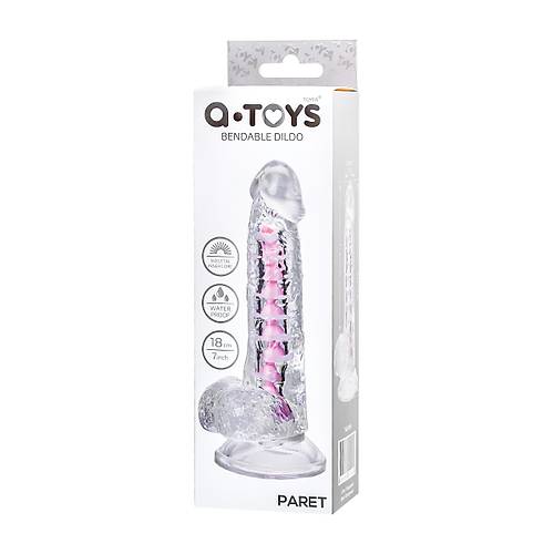 Erotist 18cm Kkrdakl ve Vantuzlu effaf Kaln Yapay Penis