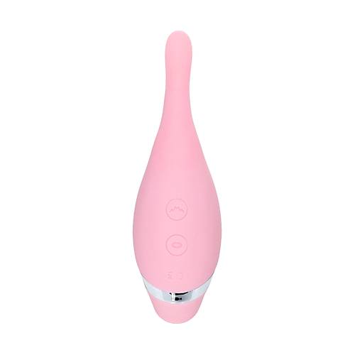 Erotist DAHLIA Pembe Klitoral Uyarcl Emi Vibratr - 14 cm, 10 Titreim Modlu Modern Cinsel Oyuncak